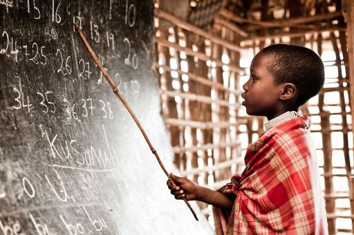 Schoolchild in Africa