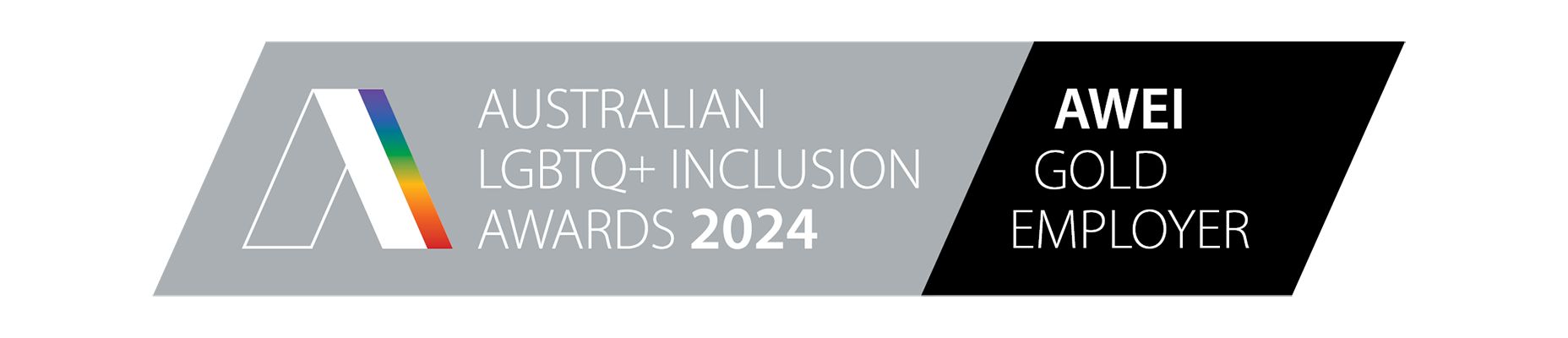 Australian LGBTQ+ Inclusion Awards 2024 – AWEI Gold Employer badge