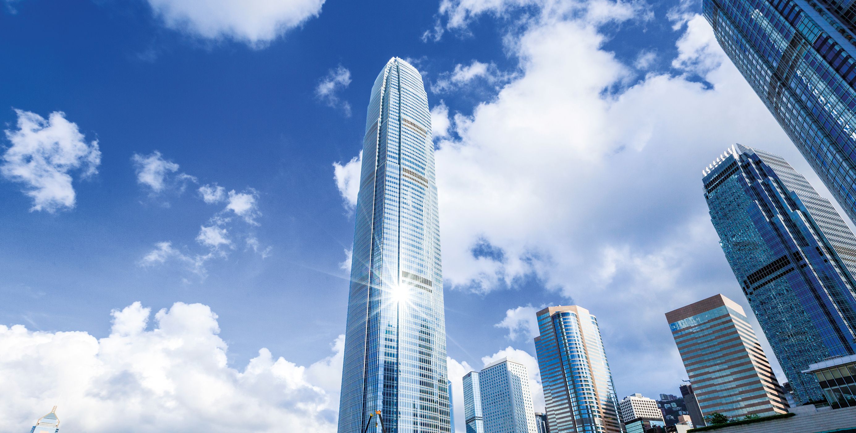 blue sky and buildings