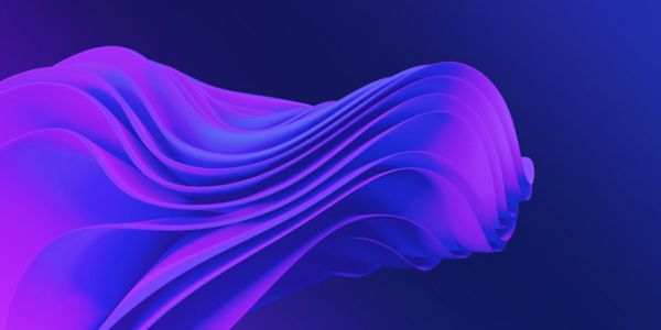 Abstract purple wave with a dark background