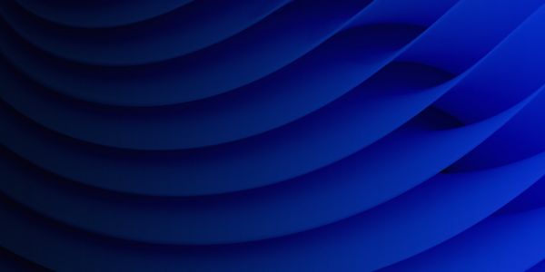 Blue abstract 3D curved lines