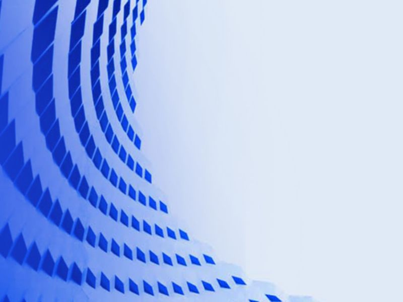 Blue architectural design banner