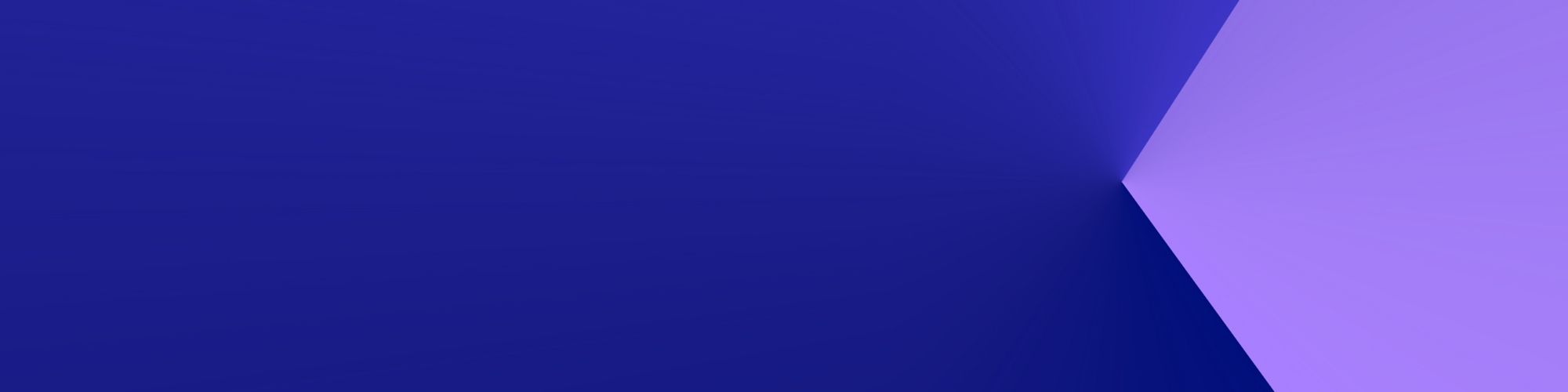 Blue banner with purple