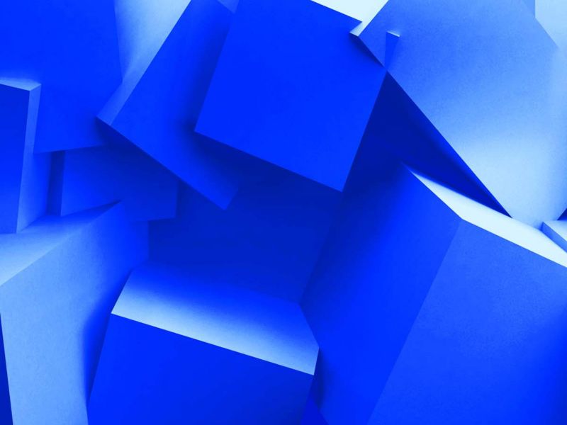 Blue cubes pattern