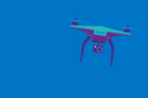 Drone with camera illustration