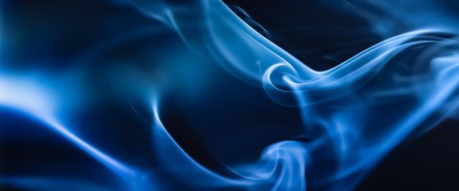abstract blue flames