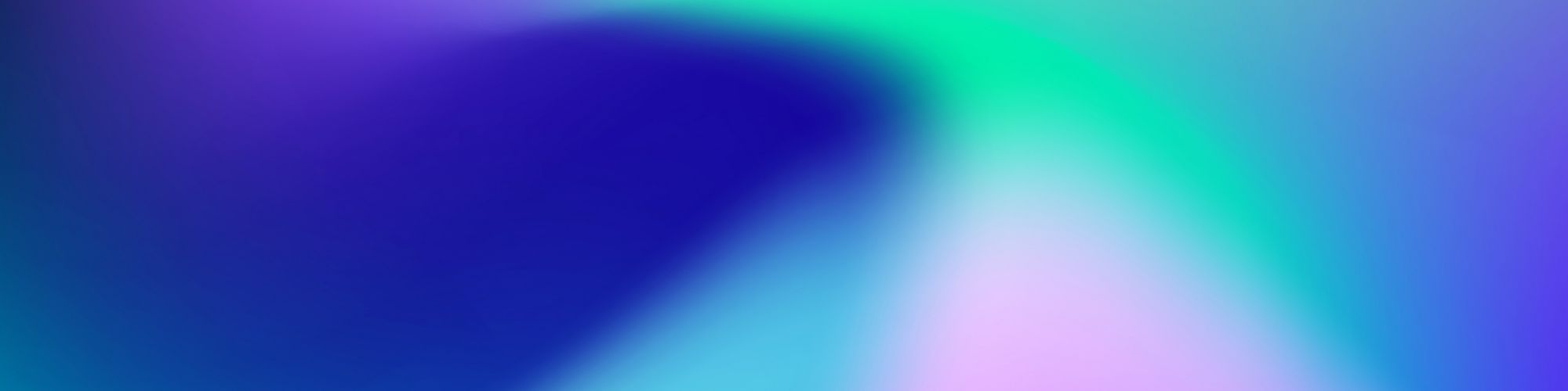 Blue green abstract banner