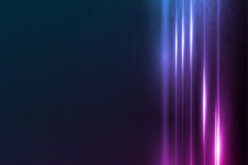 Blue pink graphic banner