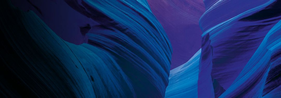 Blue purple abstract banner