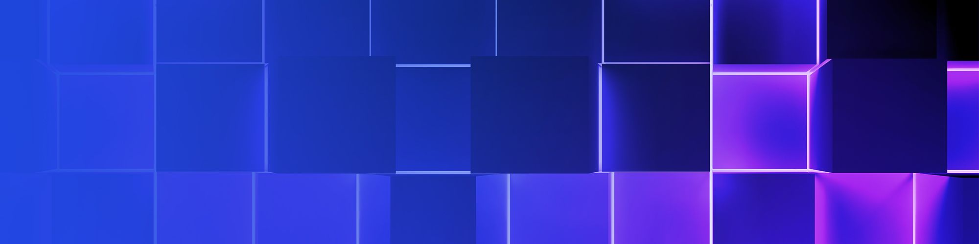 Blue purple cubes