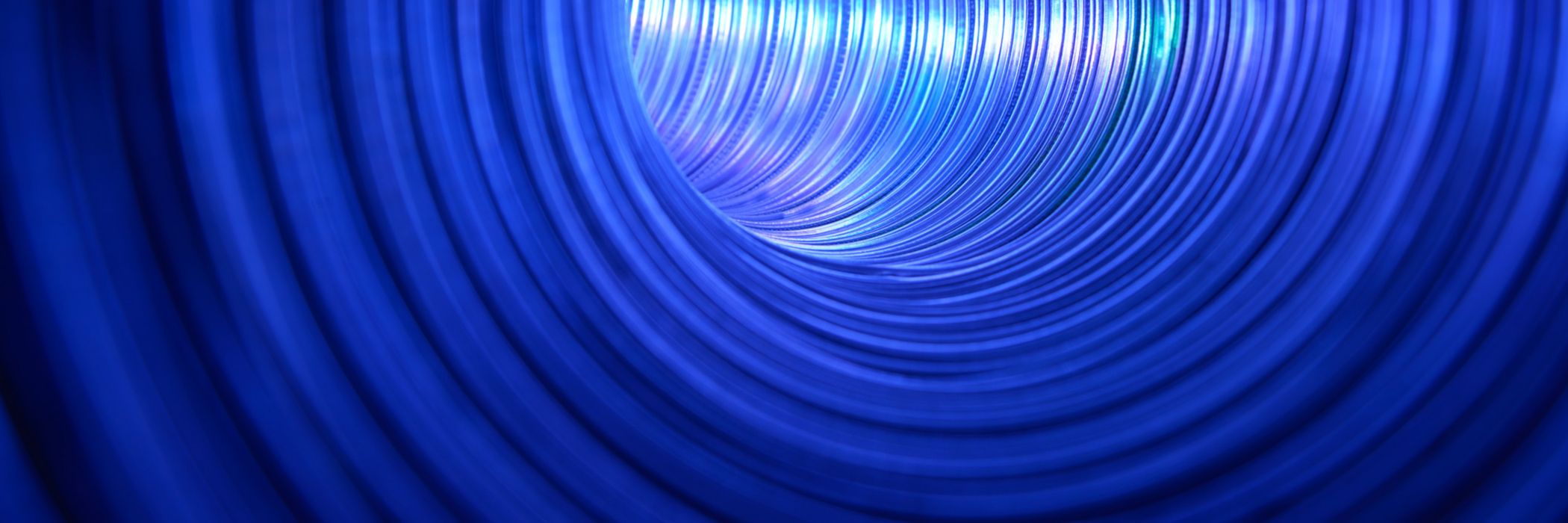 blue vortex metallic blue walls circle