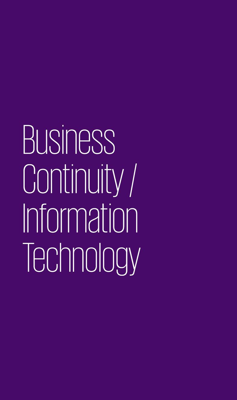 Business Continuity / Information Technology
