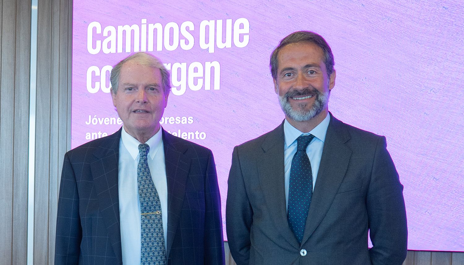  Francisco Belil, Presidente de la Fundación Princesa de Girona y Juan José Cano, Presidente de KPMG  España.