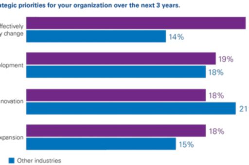 Top three strategic priorities for your organization over the next 3 years.