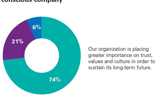 CEOs views on the importance of being a socially conscious company infographic