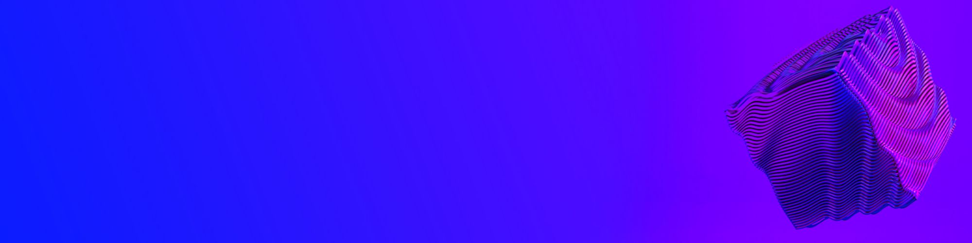 Purple blue 3D cube
