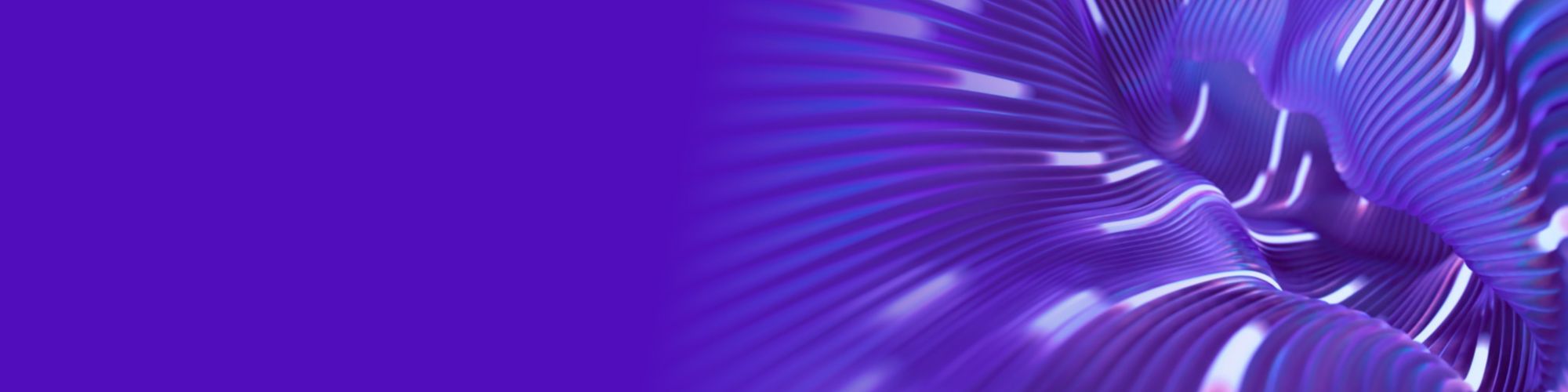 Dark blue and purple light trails banner