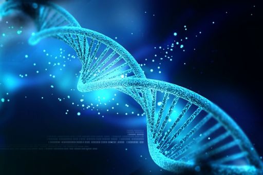 Digital illustration DNA structure in colour background ; Shutterstock ID 150725585; PO: N12617ADV