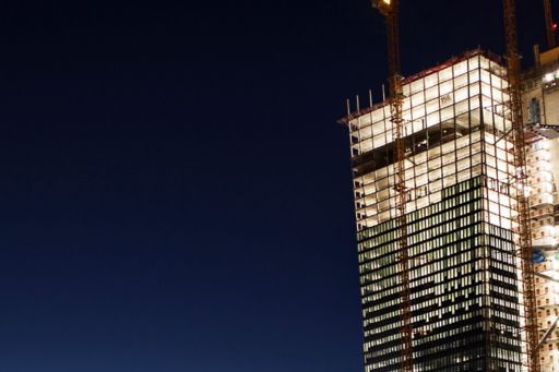 Gebäude im Bau