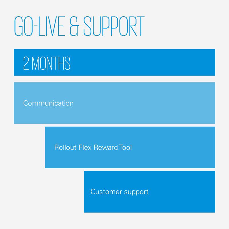 Go-live of flexible reward tool