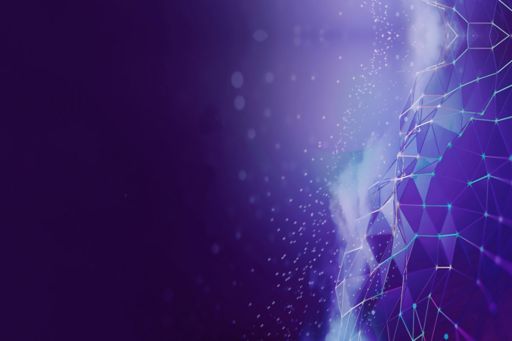 Enterprise digital abstract purple