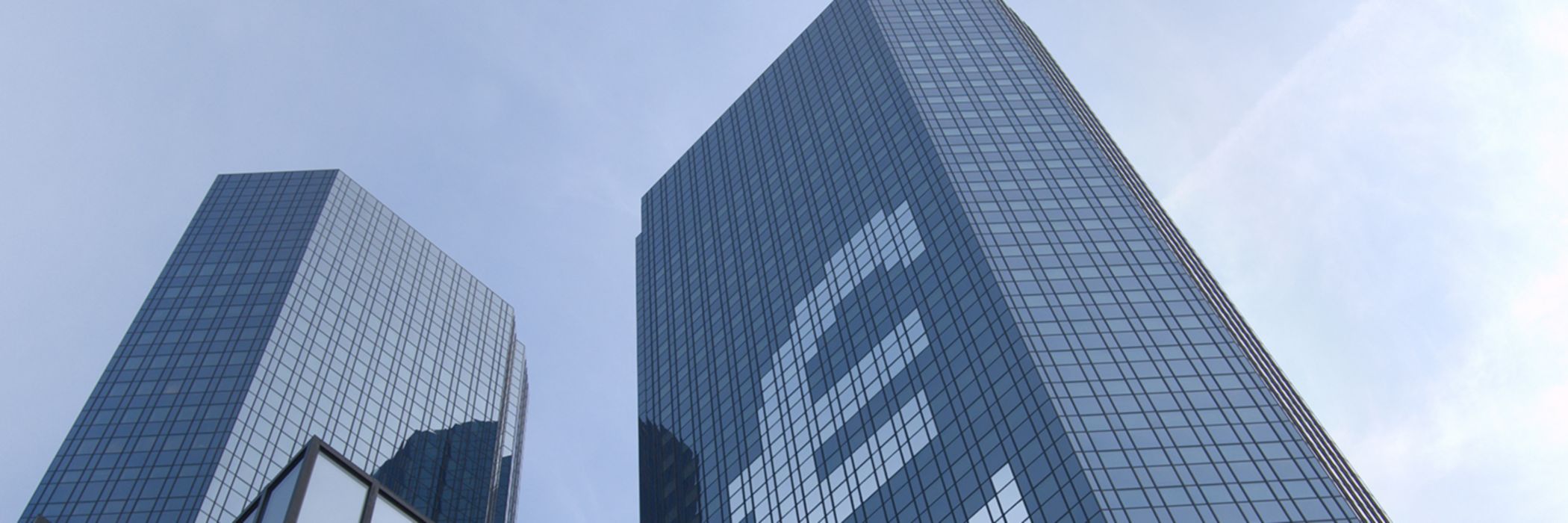 Euro signs on skyscrapers