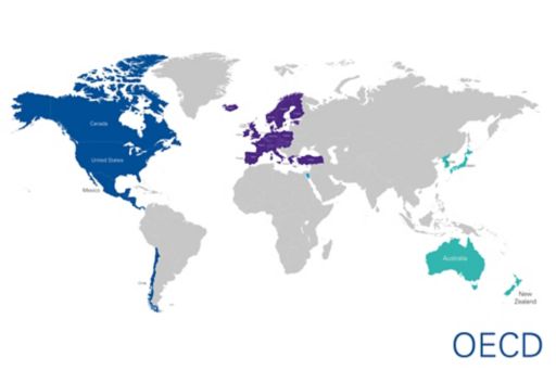 OECD-Weltkarte