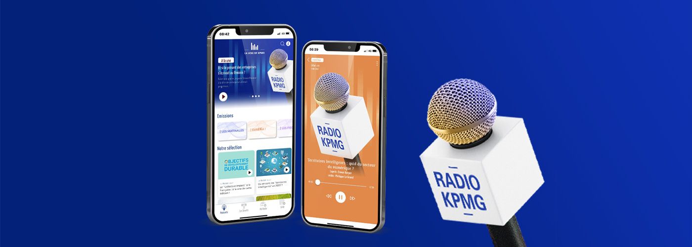 Téléchargez vite l'application Radio KPMG, disponible sur Google Play et Apple Store !