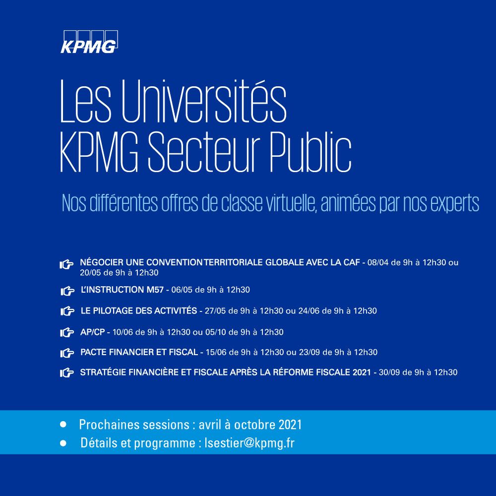 Les Universités KPMG Secteur Public