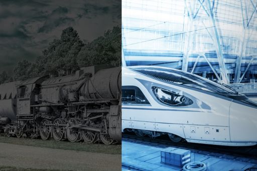 from locomotive to high speed rail