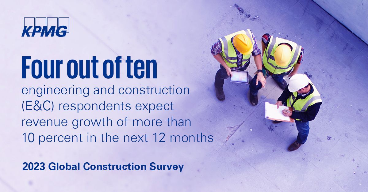 global construction survey 2023 infographic