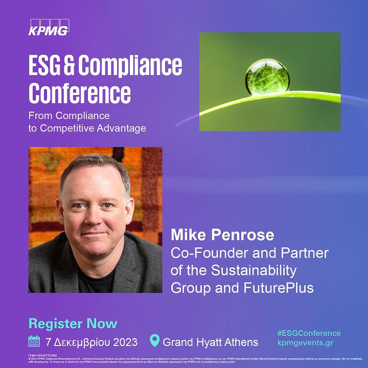 Mike Penrose at 1st ESG and Compliance Conference by KPMG Greece