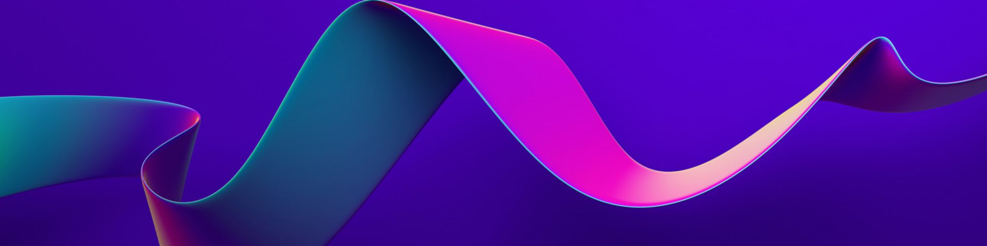 colorful ribbon in purple background