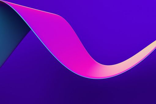 colorful ribbon in purple background