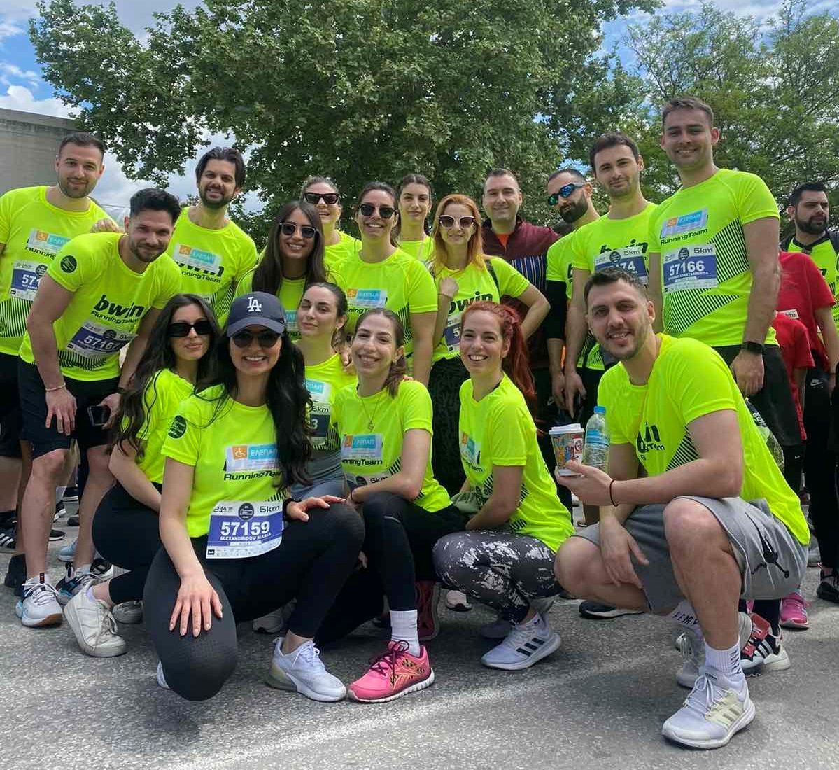 image of kpmg employees at the 18th international marathon megas alexandros run for the brave children of elepap 