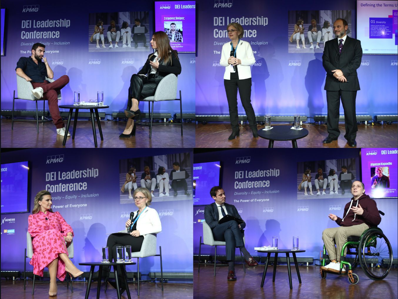 KPMG DEI Conference fireside chats collage 
