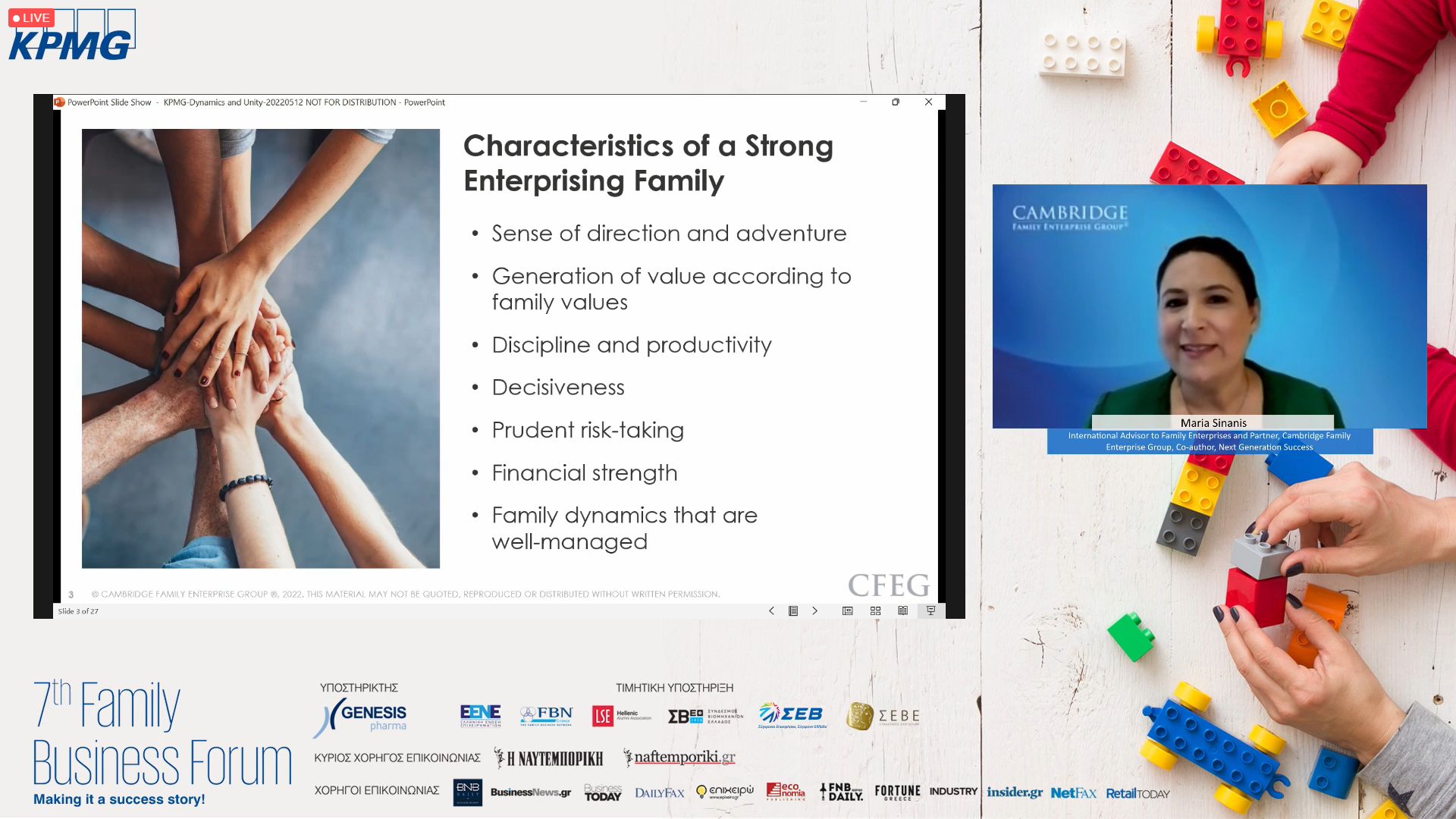 7th Family Business Forum by KPMG Greece with Maria Sinanis