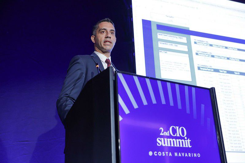 thanasis tsapanoglou at 2nd CIO summit presenting KPMG Powered SAP