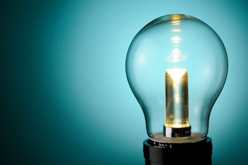 Lightbulb symbolising innovation