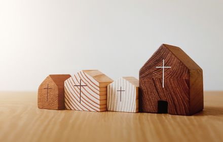 Holzbausteine Kirche