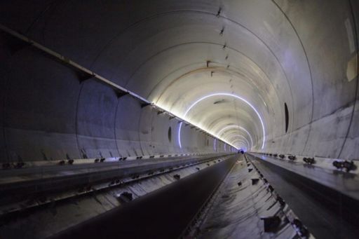 Hyperloop One tunnel view