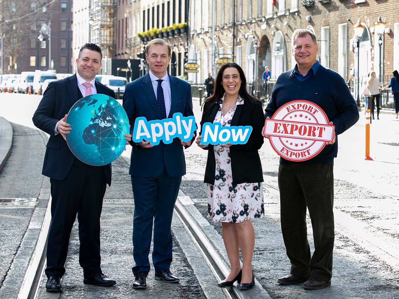 Left to right: Niall Savage, partner & head of audit markets, KPMG Ireland; Simon McKeever, chief executive, Irish Exporters Association; Vicki Caplin, head of marketing & business development, Irish Exporters Association; Michael Flynn, director of executive education, Trinity Business School, Trinity College Dublin