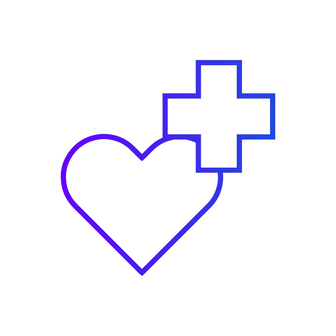 heart and cross icon