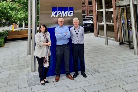Formal announcement of the PEERS project: EU Research Project Coordinator Anna Yankulova, KPMG Future Analytics, project partner Mr. Tom Flynn, TFC Research and Innovation Limited and Professor William Hynes, Managing Director of KPMG Future Analytics.