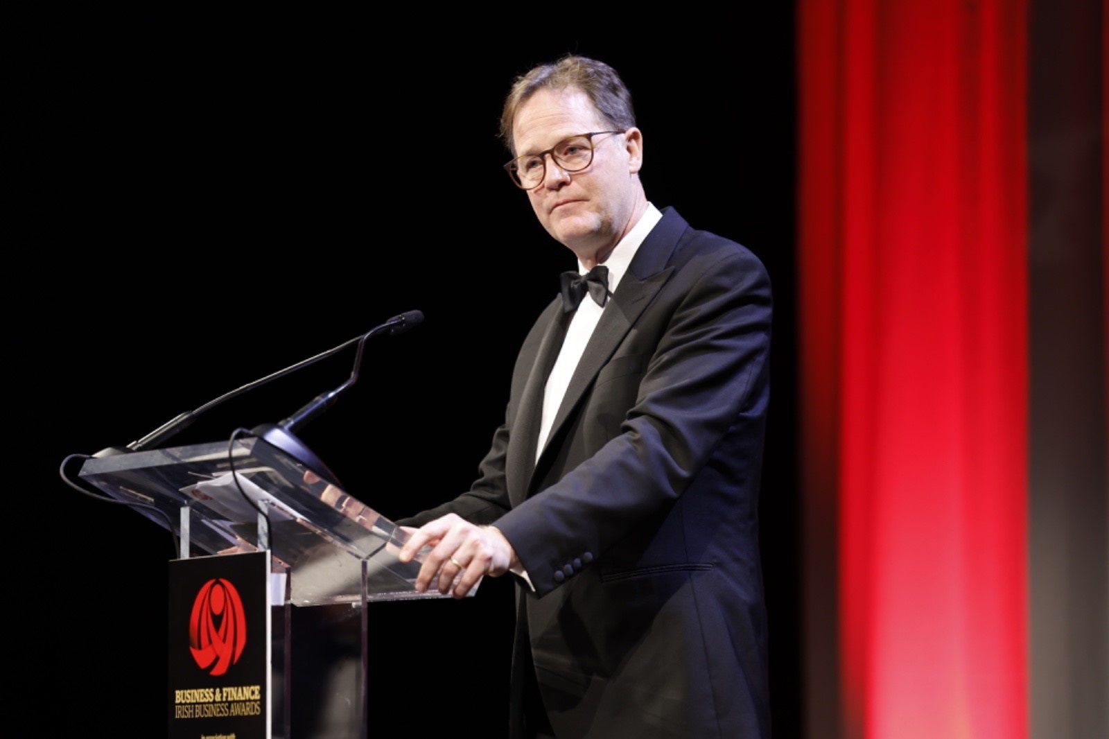 Nick Clegg, President, Global Affairs at Meta and Former Deputy Prime Minister, United Kingdom, won the 2024 Sutherland leadership award.