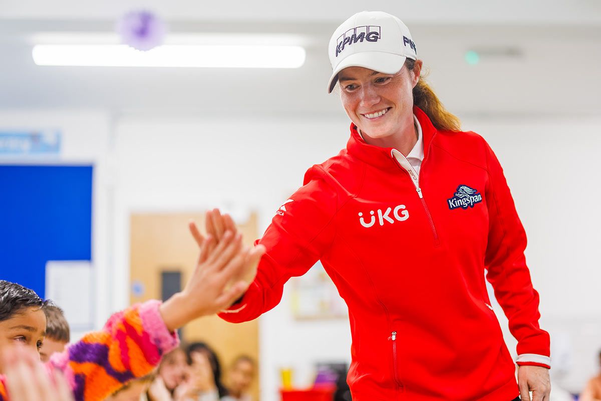 Leona Maguire at Books for Birdies book donation