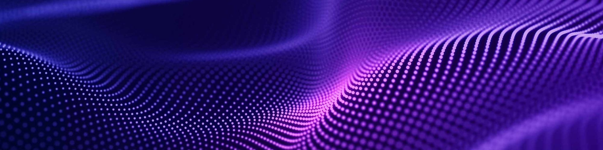 Abstract wave background with many glowing particles. Musical wave. Digital network background. 3D rendering.
