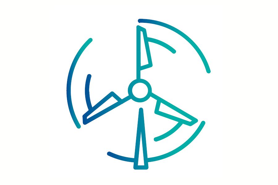 Icon of wind turbine