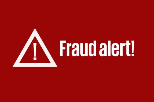 Fraud alert banner