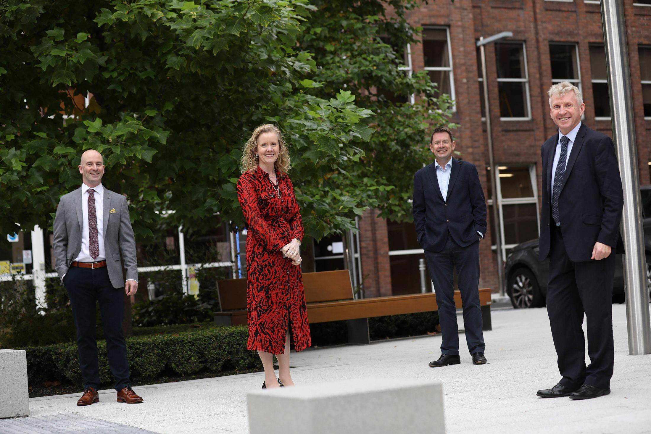 Pictured at the announcement of KPMG’s acquisition of Future Analytics Consulting were (L to R) Stephen Purcell, Founder, Future Analytics Consulting; Michele Connolly, Partner, KPMG; Seamus Hand, Managing Partner, KPMG; and Professor William Hynes, Founder, Future Analytics Consulting. 